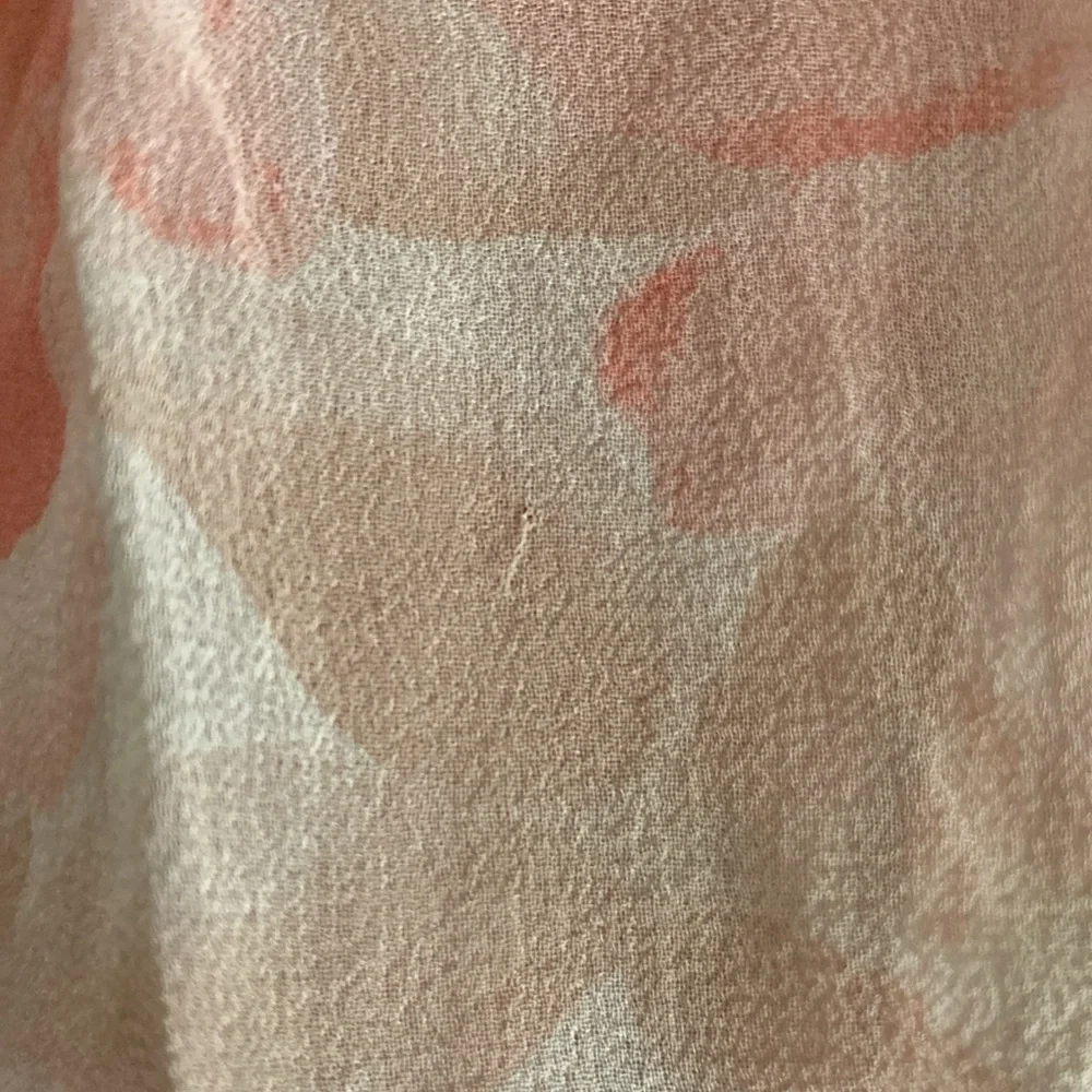 Louis Feraud Vintage Lightweight Pink Floral Silk Skirt from Germany US Size 10